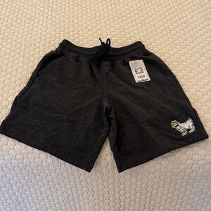Boys Grey Athletic GOAT Casual Shorts with Logo